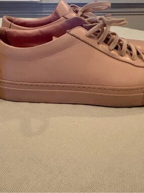 Common Projects Men's Low-Top Sneakers in Blush Pink Leather